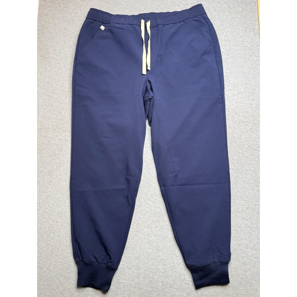 Figs Technical Collection Scrub Pants Blue Slim Tansen Joggers L Short NWT